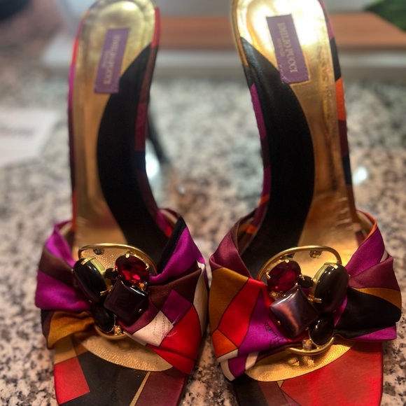 Emilio Pucci Firenze multicolor slides - Picture 2 of 9